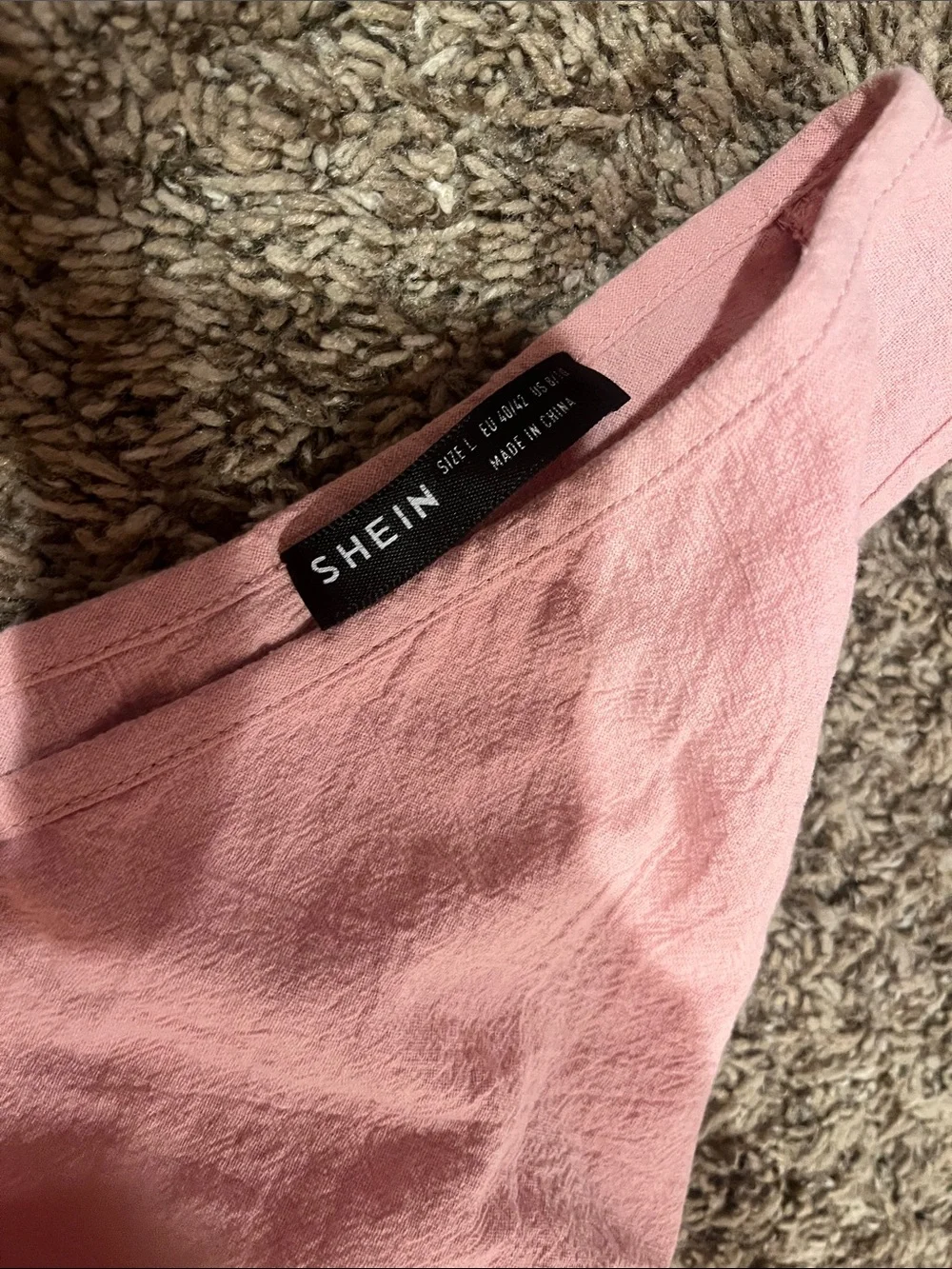 SHEIN Pink Button-Front Sleeveless Kids Romper (REMOVING SOON)